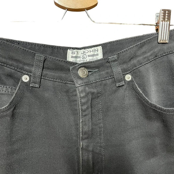 St.‎ John Signature Jeans Black Denim Straight High Rise Size 4 - Picture 5 of 12